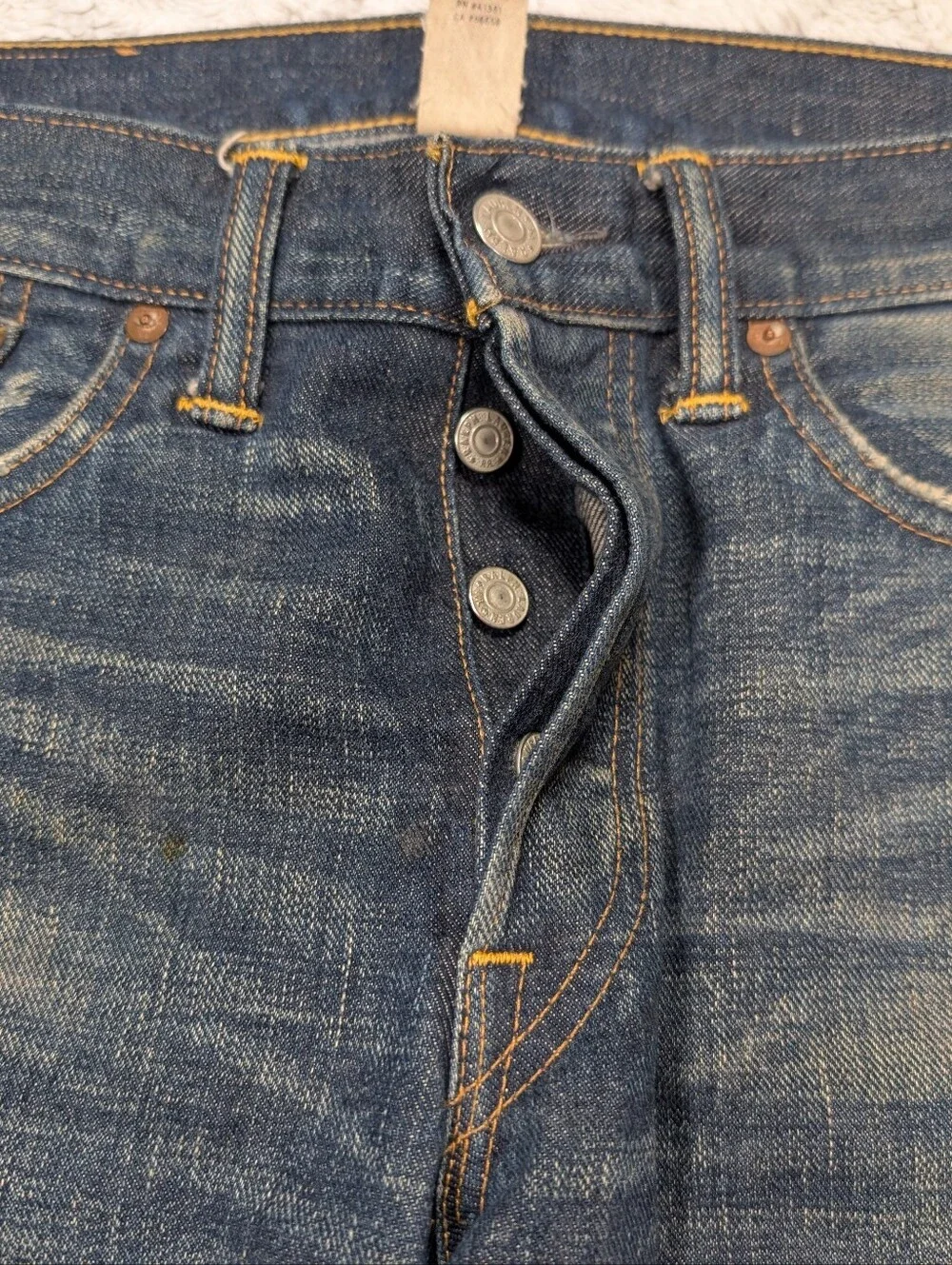 RRL Ralph Lauren Jeans Mens 30x32 Blue Double RL Slim Narrow Japanese Selvedge